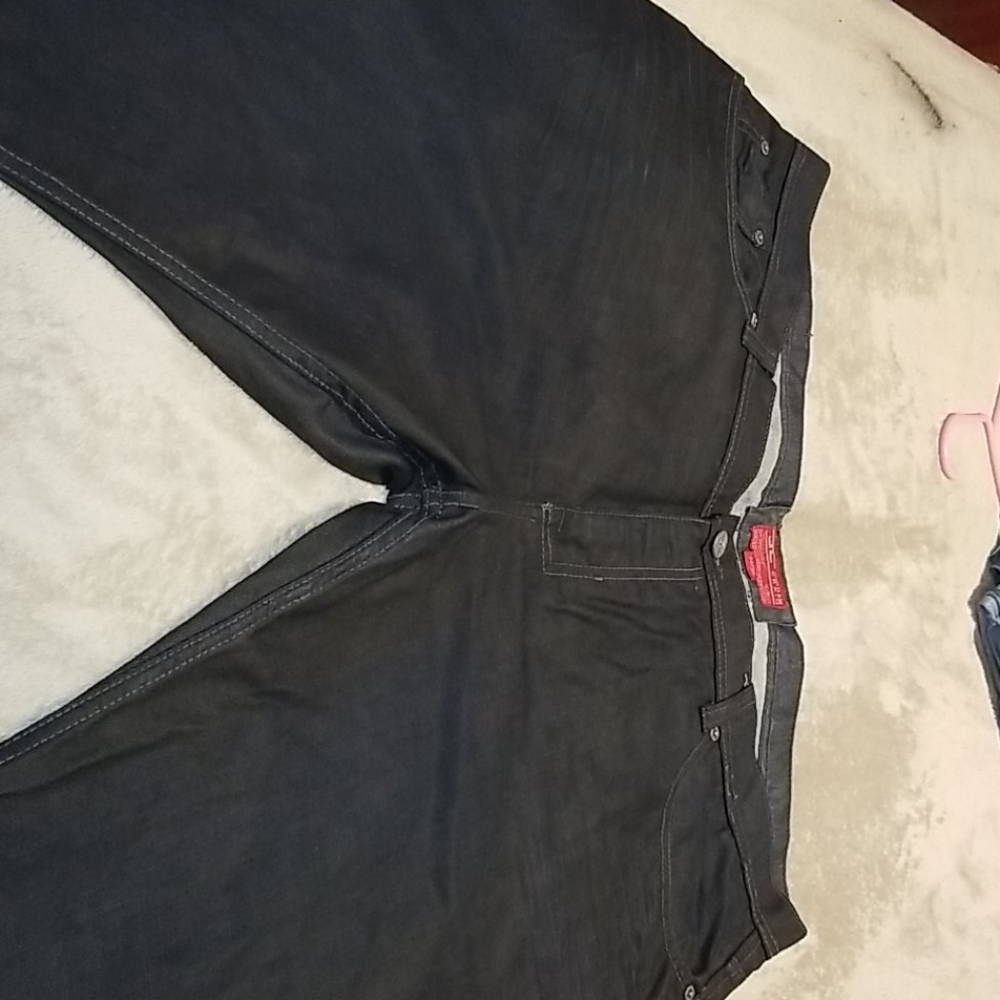 Dark Blue Jordan Craig Jean's barley warn